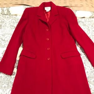 charles gray Jackets & Coats - Red wool knee length women’s pea coat charles gray Jackets & Coats - Red wool knee length women’s pea coat